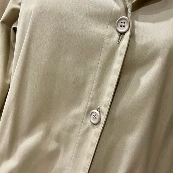 London Fog Trench Coat VTG Sz 10P Tan made in Baltimore Versatile Sophisticated - Picture 8 of 10